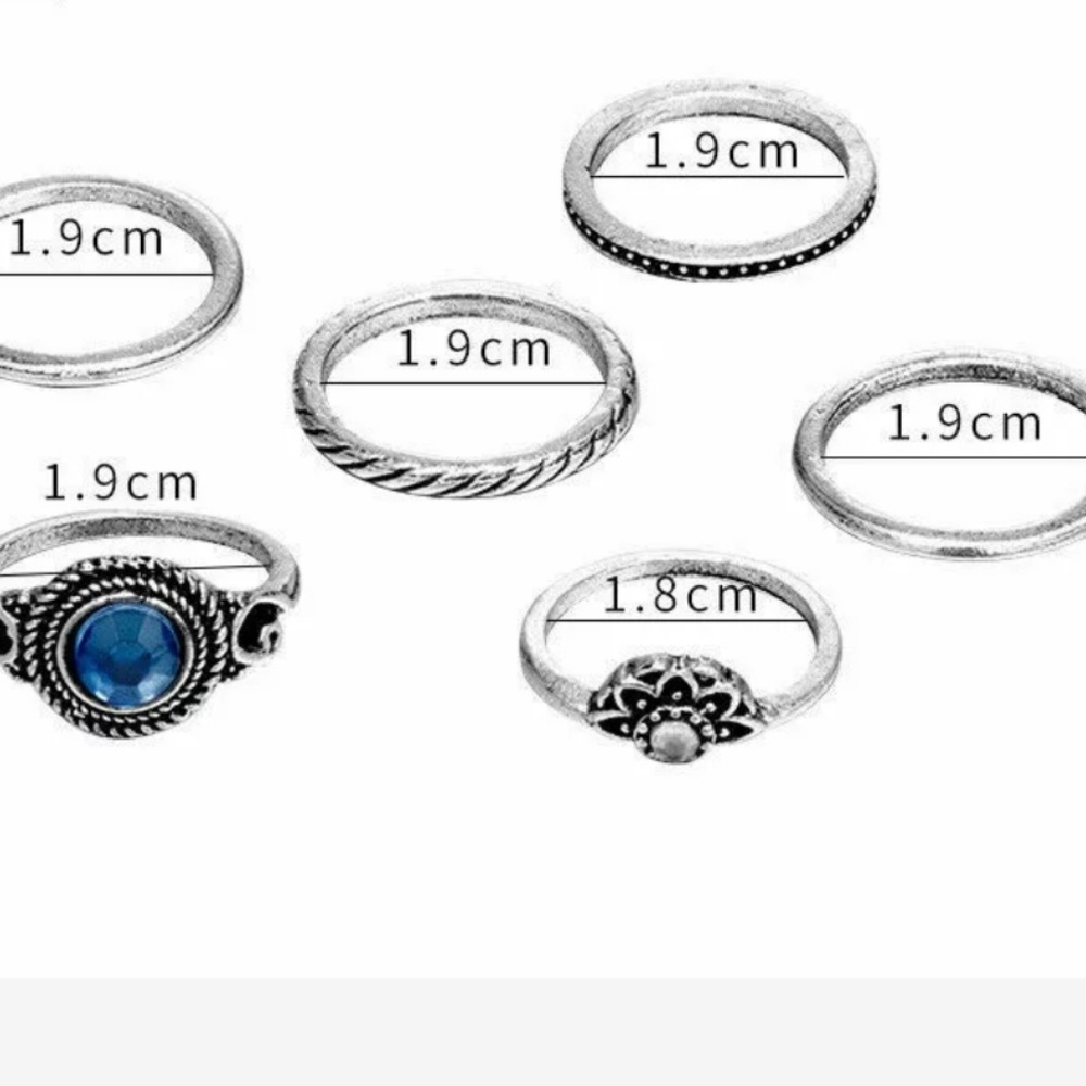 NEW Boho Stackable Ring Set - Picture 2 of 5